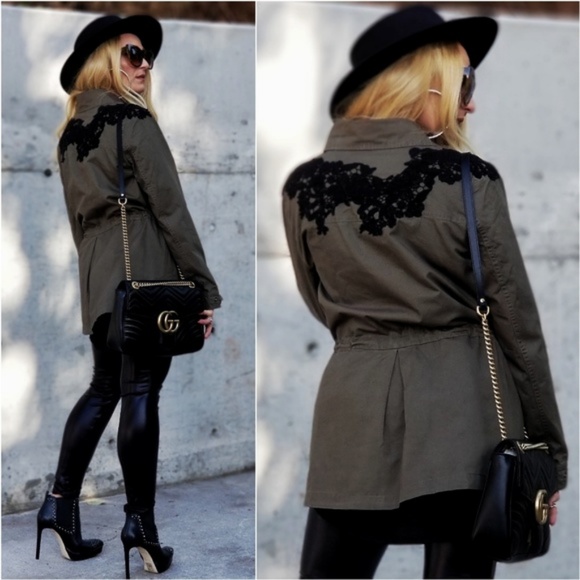 Casual Girl Anorak Jacket - Olive - Picture 3 of 3